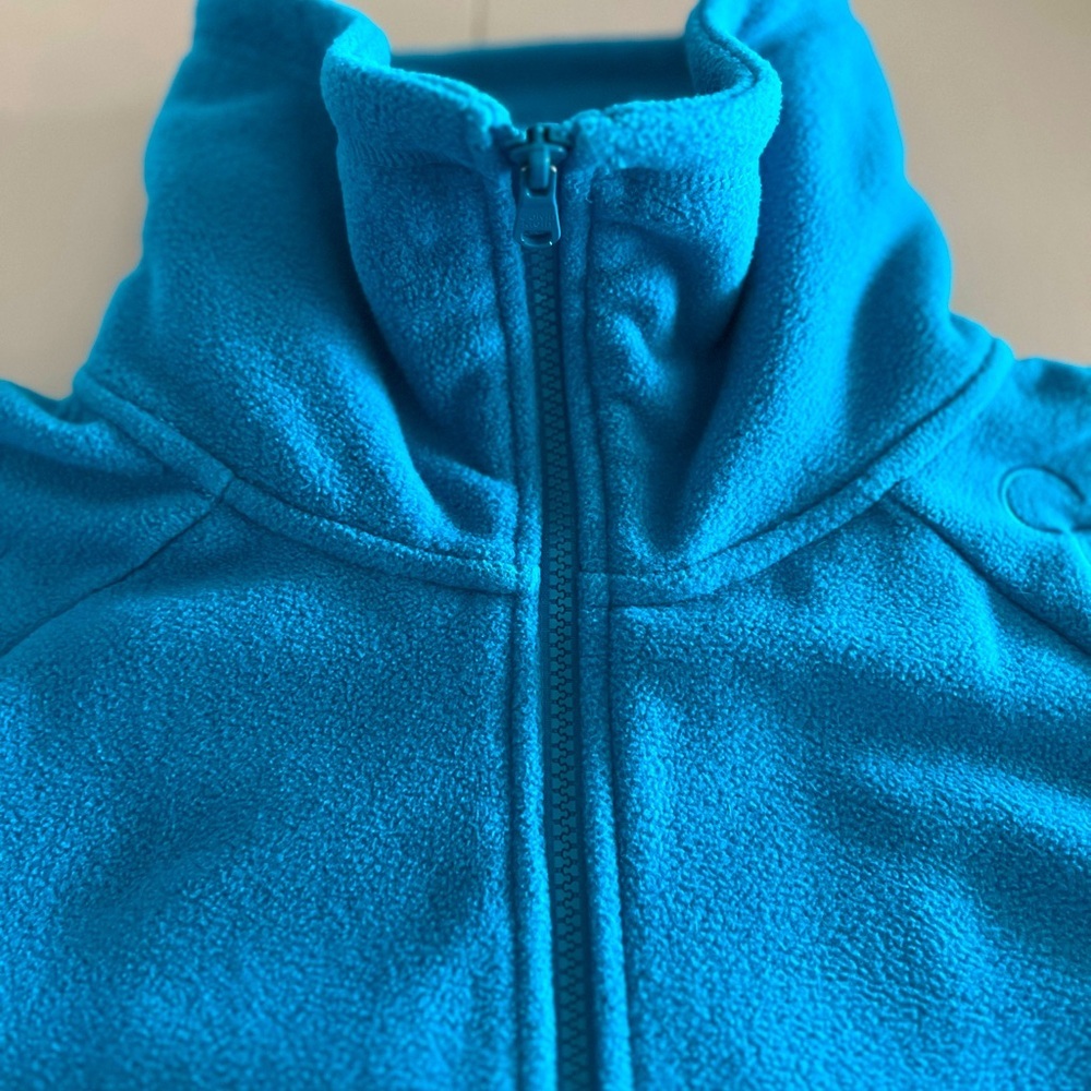 EUC Calvin Klein Fleece Mock Neck Full Zip Jacket Size Medium - Picture 6 of 11